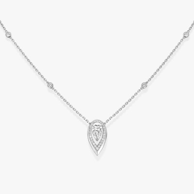 Collier Messika Fiery en or blanc et diamants 0.25ct
