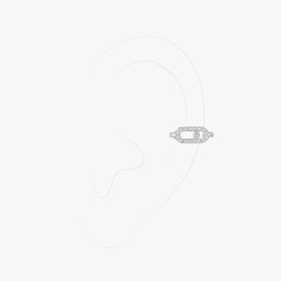 Earcuffs Messika Move Uno pavé en or blanc et diamant