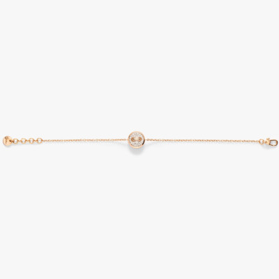 Bracelet Pomellato Pom Pom Dot en or rose, nacre blanche et diamants