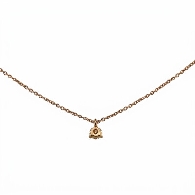 Collier Or Jaune solitaire Diamant 0.15 carat