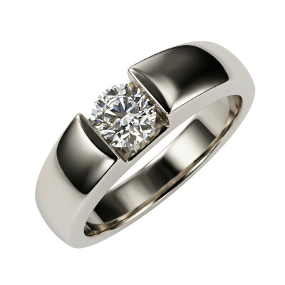 Solitaire Serti Suspendu Diamant 0.51 carat FVS2