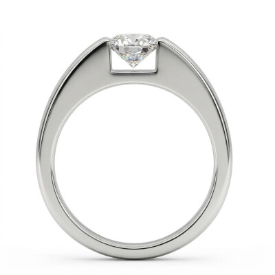 Solitaire Serti Suspendu Diamant 0.51 carat FVS2