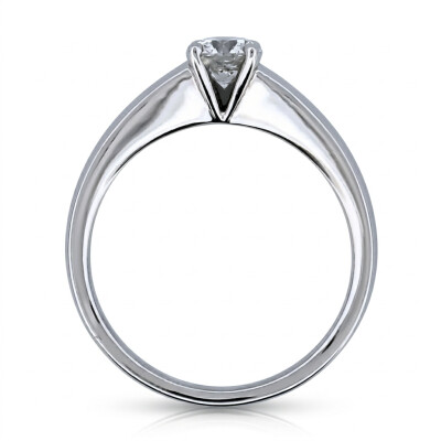 Solitaire Or Blanc et Diamant 0.51 carat GSI1