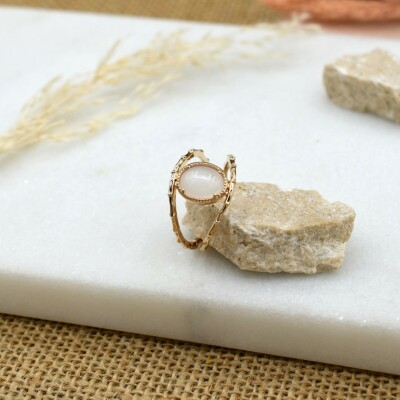 Bague Victoria plaqué or vue 3