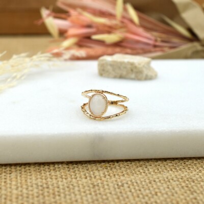 Bague Victoria plaqué or vue 4