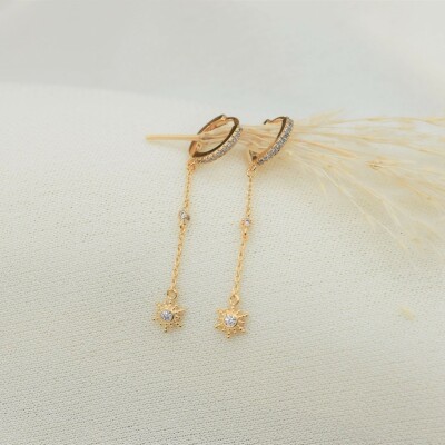 Boucles d'oreilles Sunny plaqué or