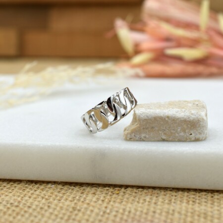 Bague Rock argent