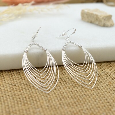 Boucles d'oreilles Catalina argent