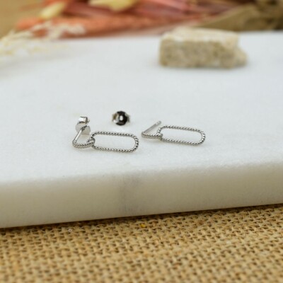 Boucles d'oreilles Judith argent