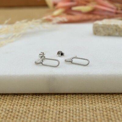 Boucles d'oreilles Judith argent