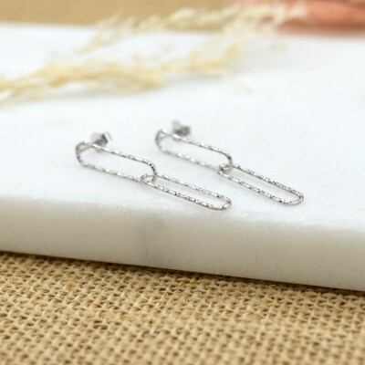 Boucles d'oreilles Curly argent