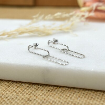 Boucles d'oreilles Curly argent