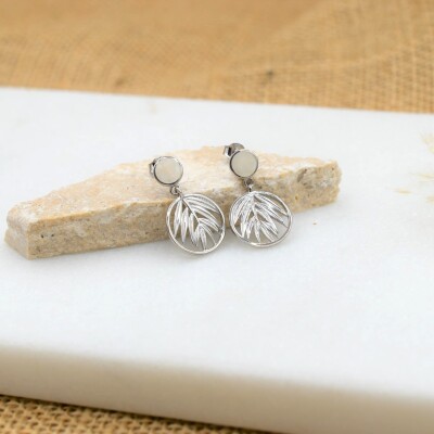 Boucles d'oreilles Palma argent