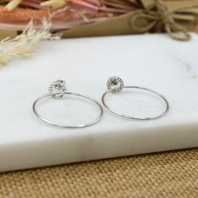 Boucles d'oreilles Théa argent