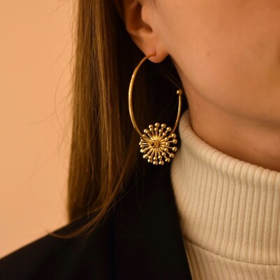 Boucles d'oreilles Pissenlit vue 3