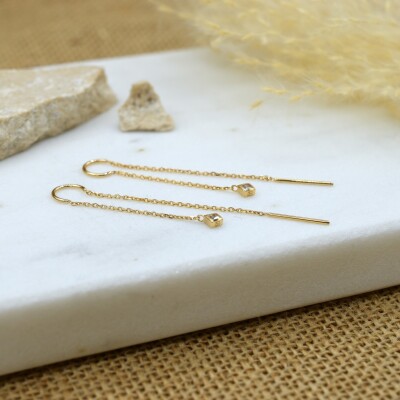 Boucles d'oreilles pendantes Tahra