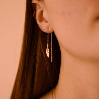 Boucles d'oreilles Plumes