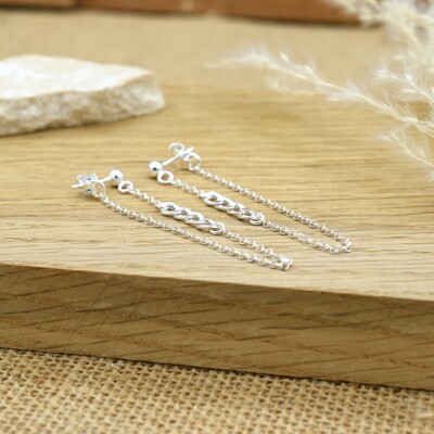 Boucles d'oreilles Laura Argent