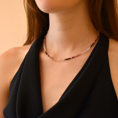Collier Tutti-Frutti Fuchsia