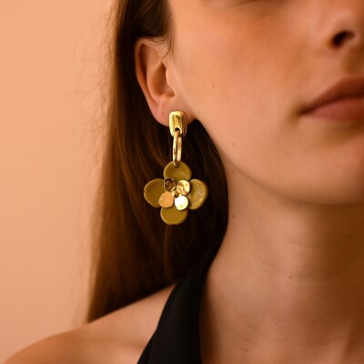 Boucles d'oreilles Isla Kaki