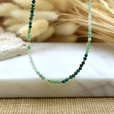 Collier Tutti-Frutti Vert