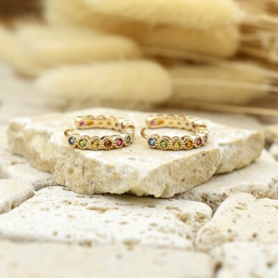 Créoles Multi plaqué or