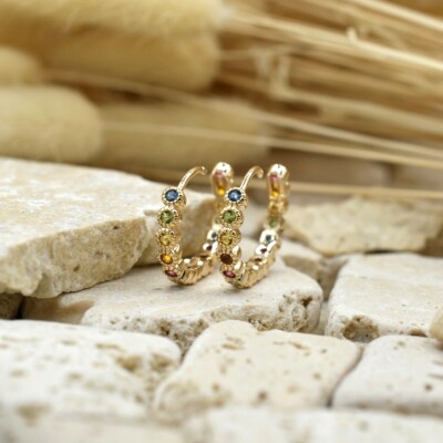 Créoles Multi plaqué or