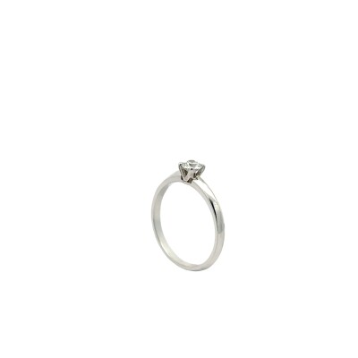 Bague Solitaire en or blanc