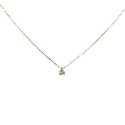 Collier solitaire diamant 0.18carat