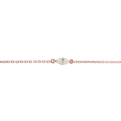 Bracelet diamant taille navette