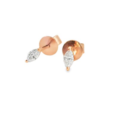 Boucles d'oreilles taille navette