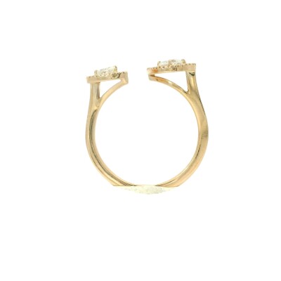 Bague diamants et or jaune