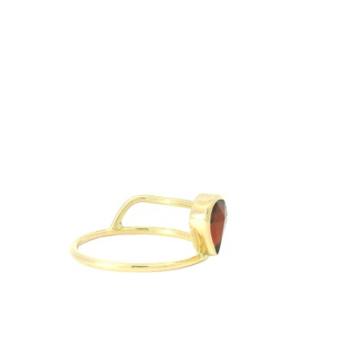 Bague grenat et or jaune