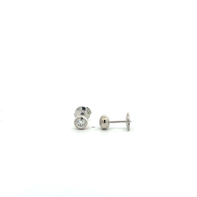 Boucles d'oreilles puces diamants