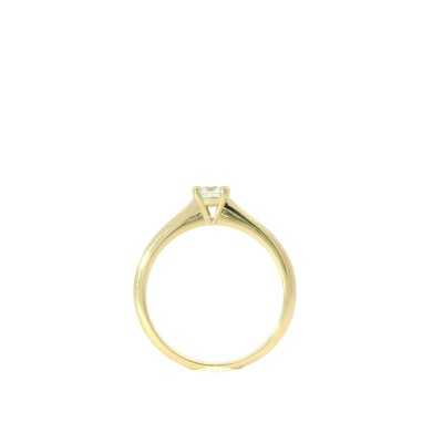 Bague solitaire en or jaune