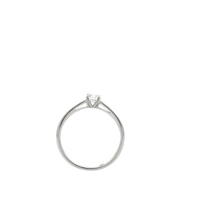 Solitaire en or blanc et diamant 0.30ct