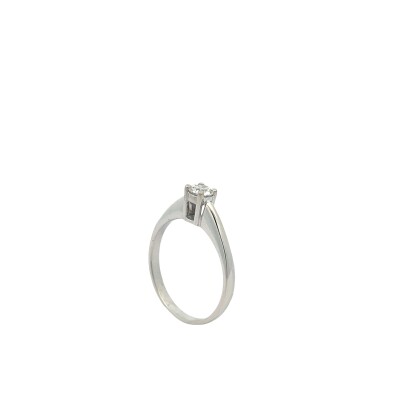 Solitaire en or blanc et diamant 0.25ct