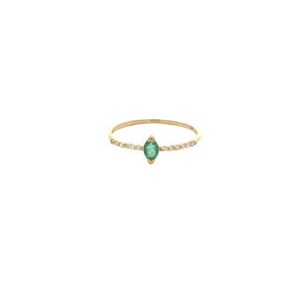 Bague Emeraude & Diamant