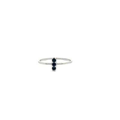 Bague saphirs et diamants