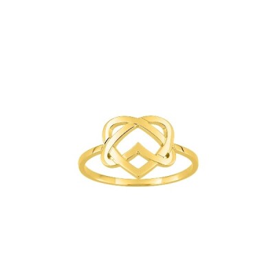 Bague motif coeur