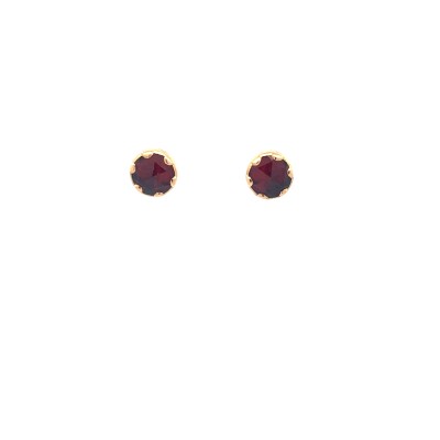 Boucles d'oreilles grenats