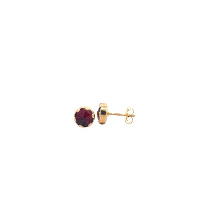 Boucles d'oreilles grenats