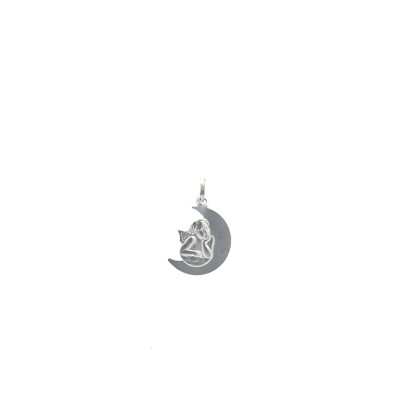 Médaille demi lune et ange