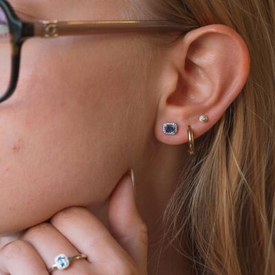 Boucles d'oreilles en saphirs