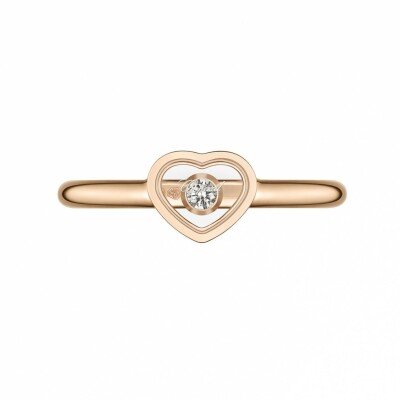 MY HAPPY HEARTS bague, or rose éthique, diamant