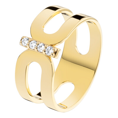 Bague Origine en or jaune et diamants