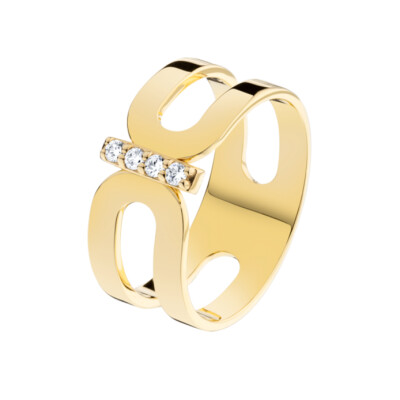 Bague Origine en or jaune et diamants