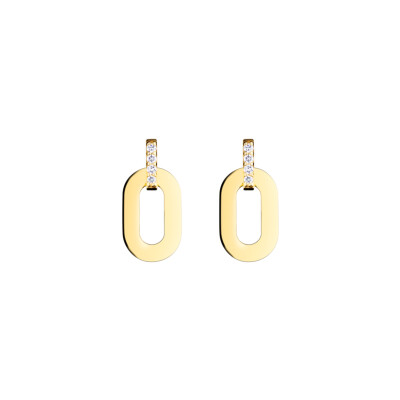 Boucles d'oreilles Origine en or jaune et diamants