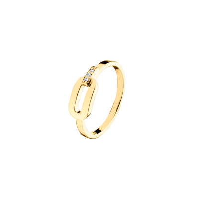 Bague Origine en or jaune et diamants