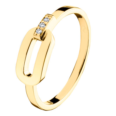 Bague Origine en or jaune et diamants